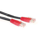 Advanced cable technology CAT5E UTP cross-over patchcable black with red connectorsCAT5E UTP cross-over patchcable black with red connectors (IB6105)
